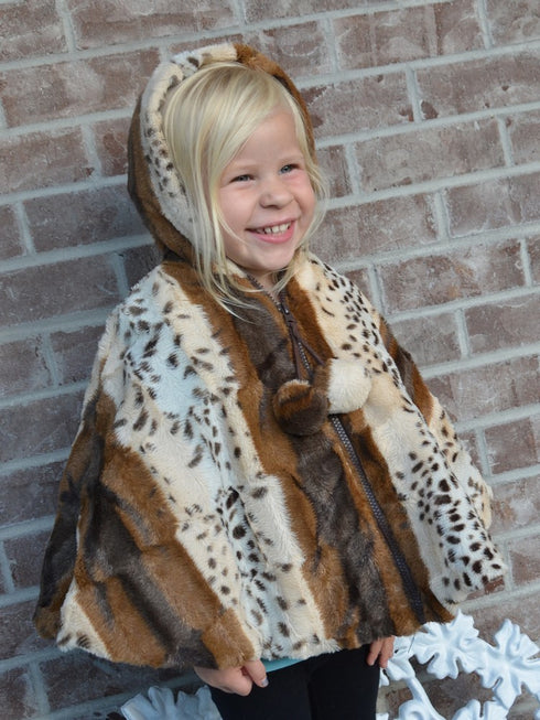 Little Girls Tiger Lilly Faux Poncho 1T-6 - SophiasStyle.com